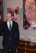 Prince Albert standing in front of Prince Albert Portrait