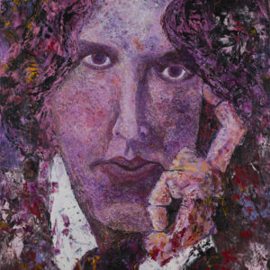 Oscar Wilde portrait by-irish-artist-mark-mcfadden