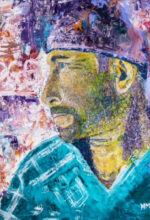 The Edge, Oil on canvas , Size: 100cm x 100cm